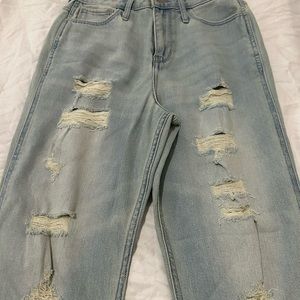 Hollister mom jeans light wash